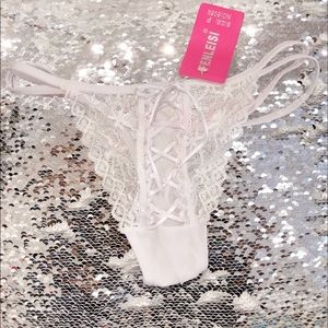 Sexy Hot White Lace Thong